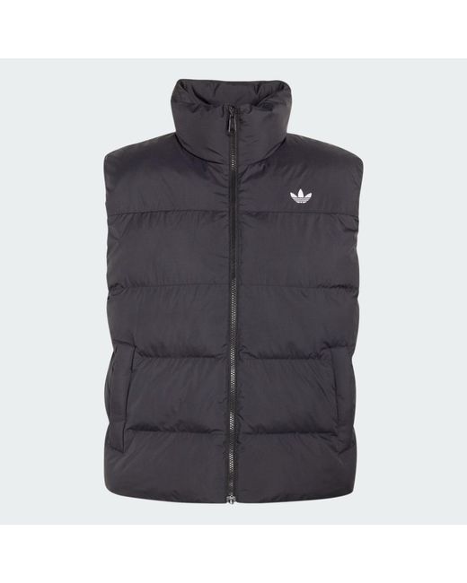 Adidas Gray Stand Collar Regen Vest for men