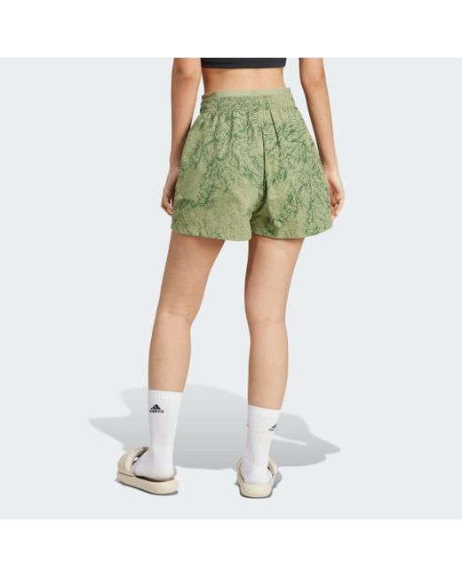 Adidas Green City Escape Woven Shorts