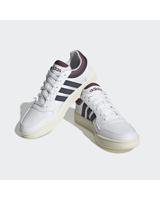 Adidas White Hoops 3.0 Low Classic Vintage Shoes