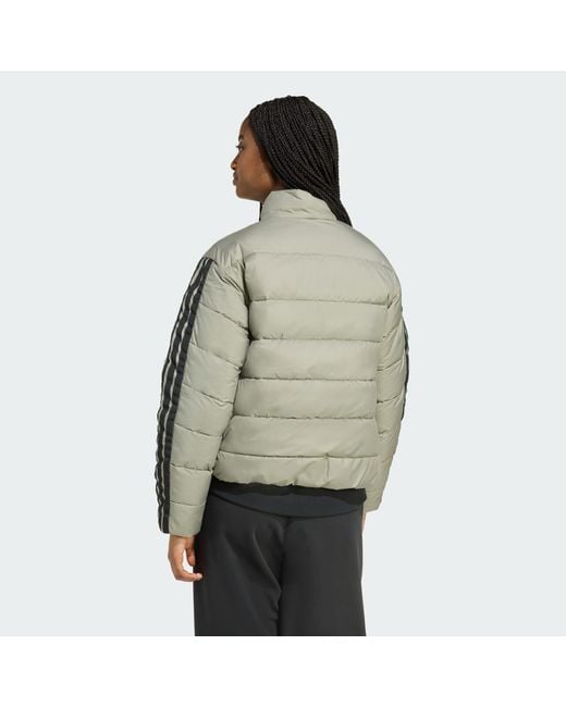Adidas Green Essentials Climawarm 3-Stripes Synthetic Down Jackets