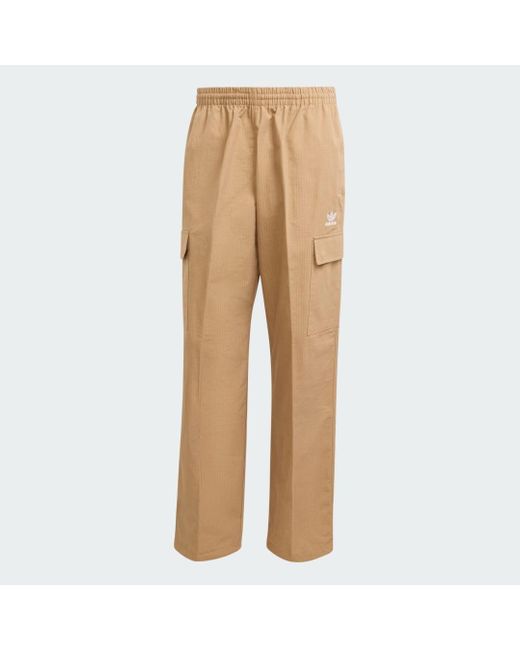 Pantaloni Essentials Con Trifoglio di Adidas in Natural da Uomo