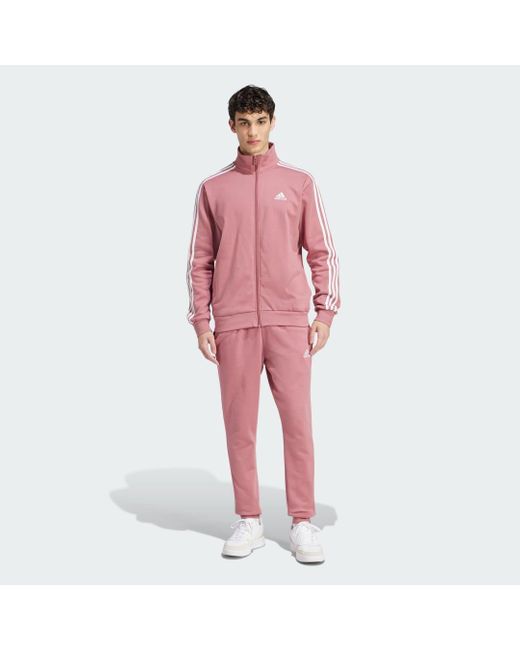 Chándal Basic Fleece 3 Bandas Adidas de hombre de color Red
