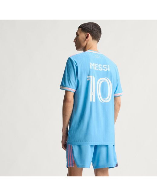 Adidas Blue Inter Miami Cf 25/26 Third Authentic Messi Jersey for men