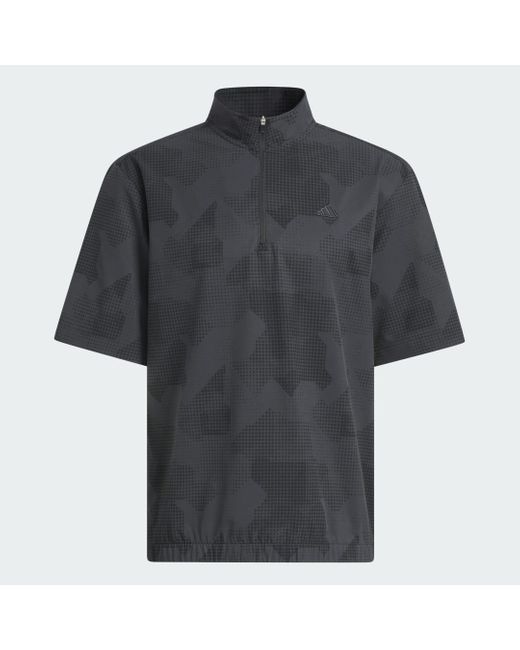 Adidas Black Go-To Dwr Short Sleeve Half-Zip Pullover for men