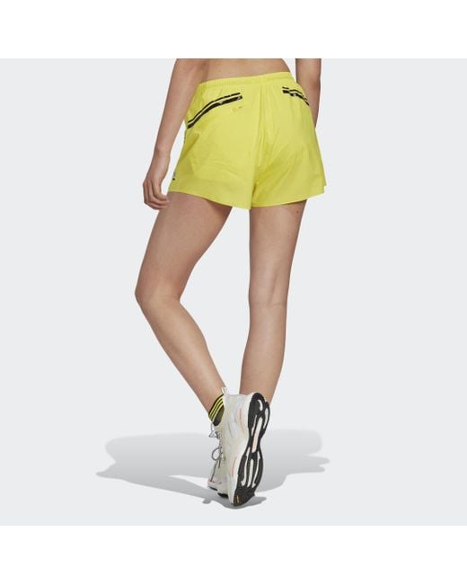Adidas Yellow By Stella Mccartney Truepace Running Shorts