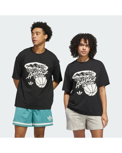 Adidas Black Hot Shot Graphic Tee