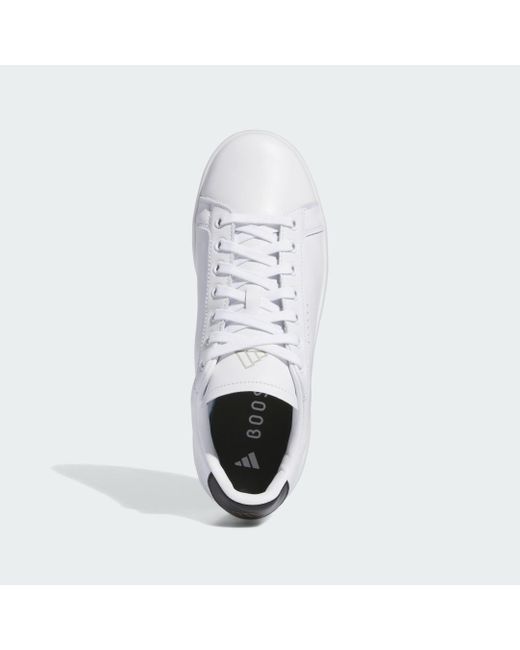 Adidas White Go-to Spikeless 2.0 Golf Shoes Low for men