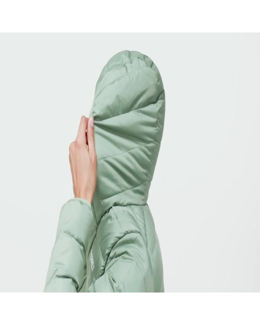 Adidas Originals Green Terrex Multi Light Down Hooded Jacket