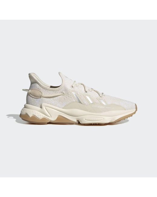 Adidas White Ozweego Knt Shoes for men