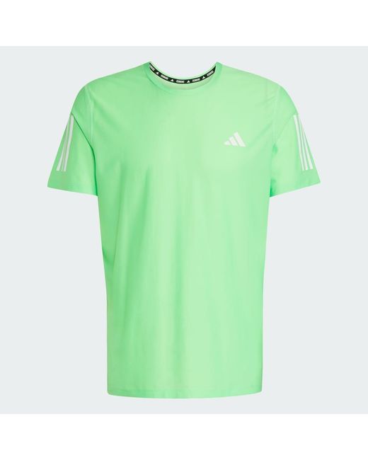 Adidas Green Own The Run Tee for men