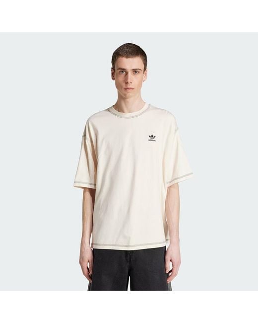 Adidas Natural Trefoil Essentials Tee for men