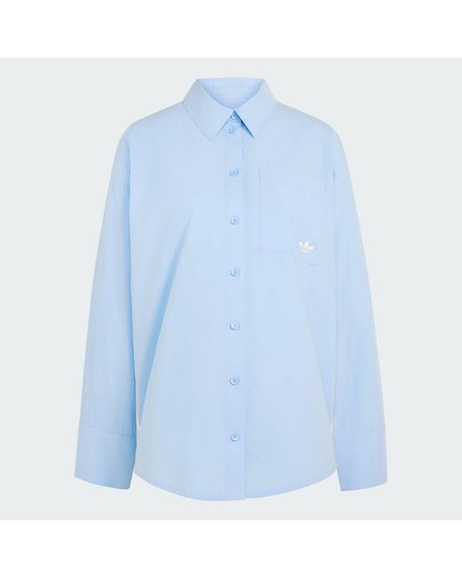 Adidas Blue Striped Shirt