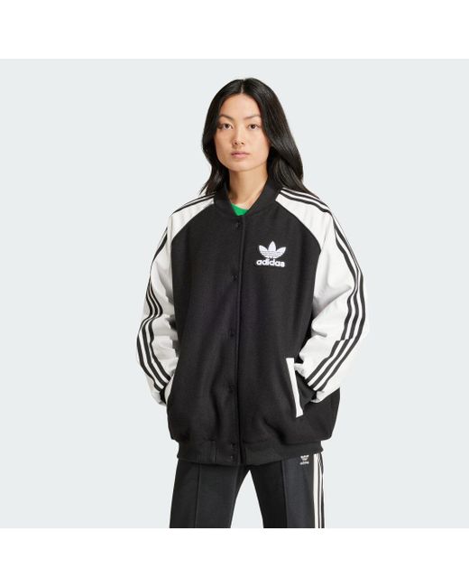 Adidas Black Sst Oversized Vrct Jacket