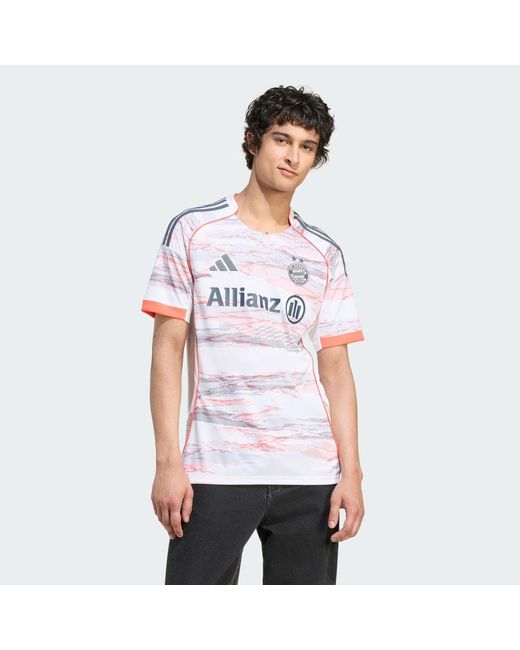 Adidas White Fc Bayern 25/26 'S Team) Away Jersey for men
