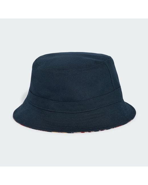 Adidas Blue Originals X Liberty London Reversible Bucket Cap