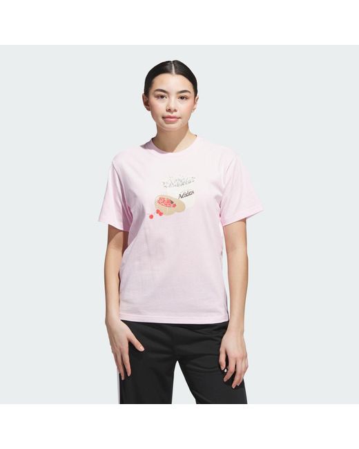 Adidas White Farmers Market Graphic T-Shirt