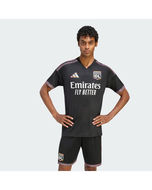 Adidas Black Olympique Lyonnais 26/27 Third Jersey for men
