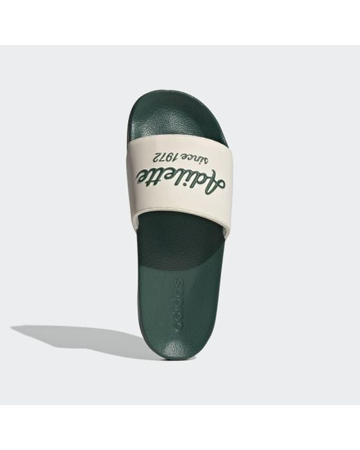 Adidas Green Adilette Shower Slides