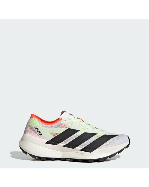 Adidas White Terrex Agravic Speed 2 Trail Running Shoes
