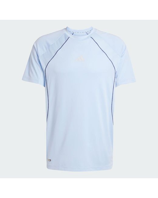 Adidas Originals Blue Tech Apparel Climacool Tee for men