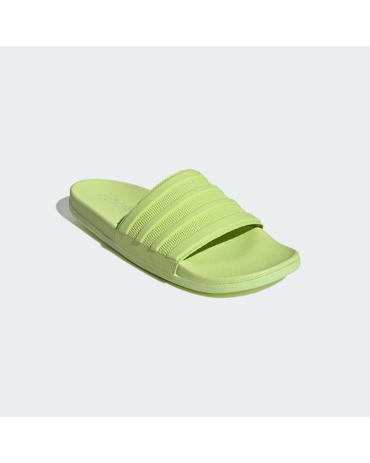 Adidas Green Adilette Comfort Slides