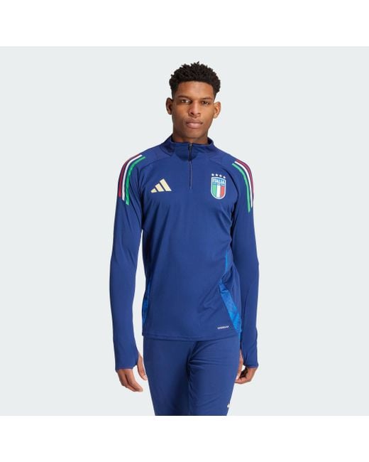Adidas Blue Italy Tiro 24 Competition Training Top for men