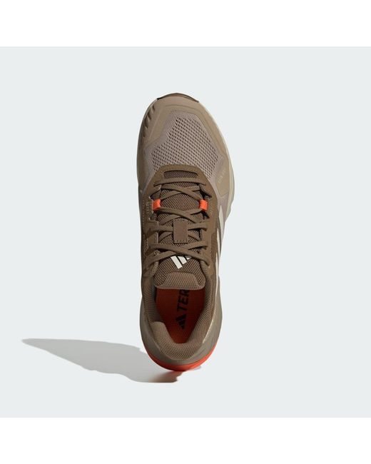 Adidas Brown Terrex Soulstride Rain.Rdy Trail Running Shoes for men