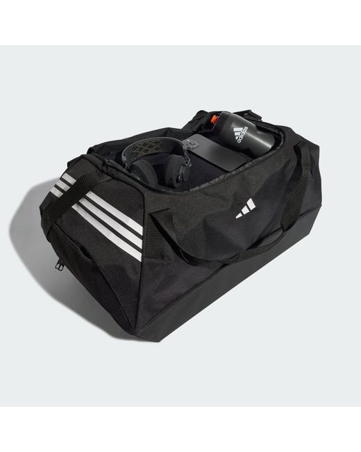 Adidas Black Tiro Duffel Bag Large With Bottom Compartment