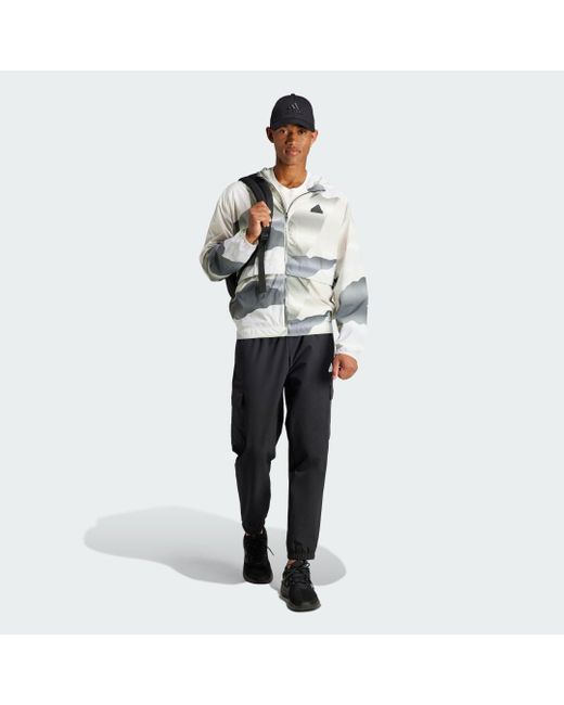 Adidas Gray City Escape Full-zip Hoodie for men