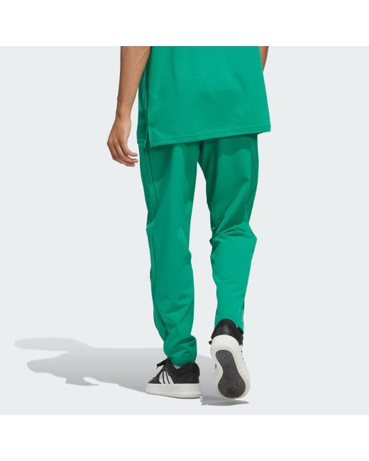 Adidas Green Woven Track Pants for men