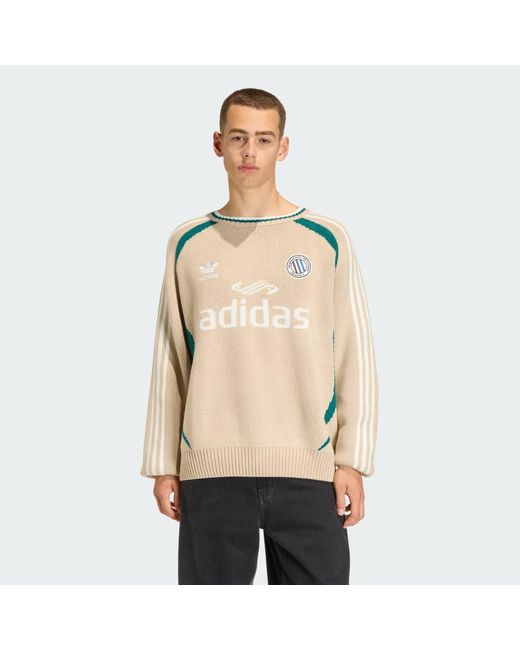Pullover Adicolor Blokecore di Adidas in Natural