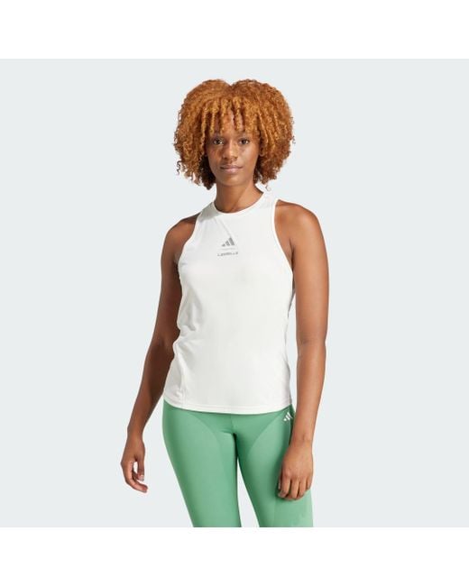 Les Mills Graphic Tank Top di Adidas Originals in Green