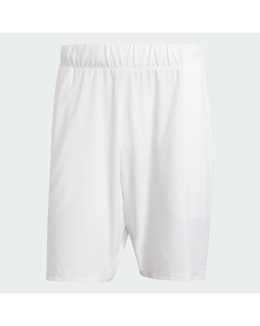 Adidas White Club Tennis Climacool Stretch Woven Shorts for men