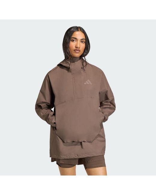 Adidas Brown Terrex Xploric 2.5 Layer Climaproof Anorak