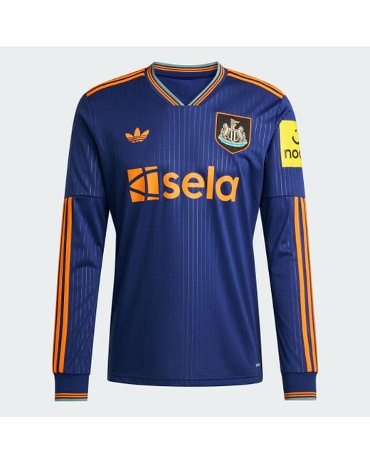 Adidas Blue Newcastle United Fc 25/26 Long Sleeve Third Jersey for men