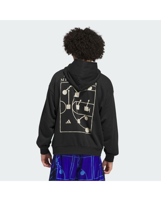 Sudadera Con Capucha Select Foundation Fleece Adidas de hombre de color Black