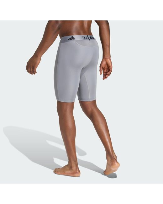 Adidas Blue Techfit Compression Training Short Tights for men