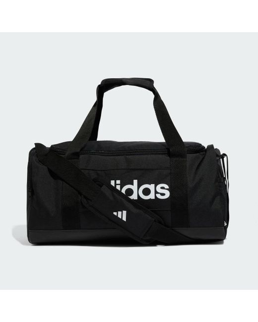 Adidas Gray Linear Duffel Bag Small