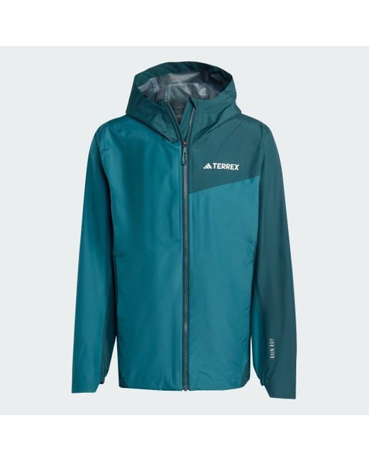 Adidas Terrex Multi 2.5L Rain.Rdy Regenjacke in Blue für Herren