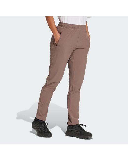 Adidas Brown Multi Essentials Stretch Joggers
