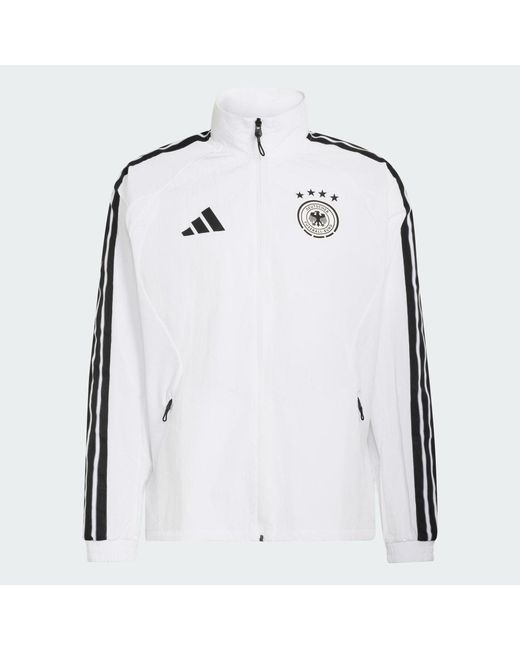 Adidas White Germany Home Anthem Jacket for men