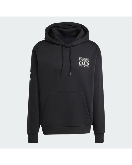 Adidas Black Graphic Hoodie for men