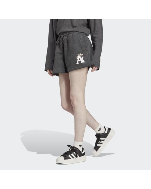Adidas Originals X Moomin Sweat Short in het Black