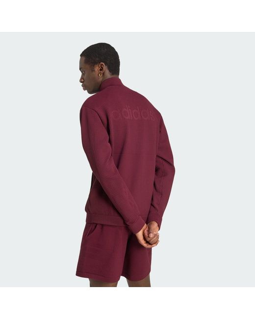 Adidas Red Munich 93 Knit Tracktop for men