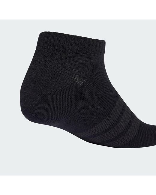 Adidas Originals Black Thin&Amp;Light Essentials Low Cut Socks 3 Pair Pack