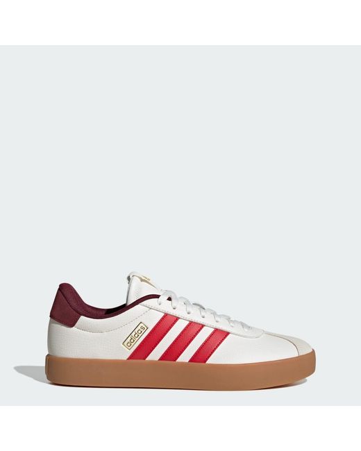 Adidas Red Vl Court 3.0 Shoes for men