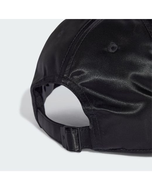 Adidas Black Baseball Kappe, Satin