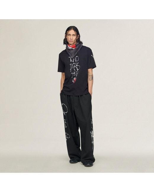 Adidas Blue Y-3 Chito City Graphic Short Sleeve T-Shirt