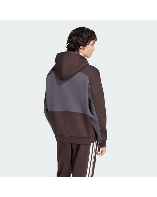 Adidas Brown Munich 93 Hoodie for men