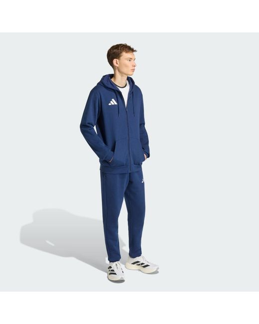 Adidas Blue Entrada26 Full Zip Hoodie for men